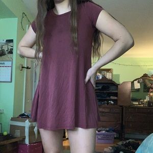 Blush pink mini dress